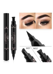 Eyes Makeup Black Double-ended Eye Liner Liquid Pencil Quick Dry Waterproof Black Makeup Stamp Wing Eyeliner Pencil TSLM1