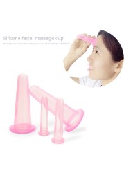 2/4pcs Silicone Cupping Suction Can Vacuum Face Body Cupping Suction Cups Face Leg Arm Relaxation Health Care Tool