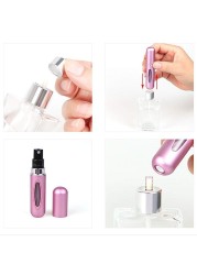 5ml Perfume Atomizer Portable Liquid Container For Cosmetics Small Aluminum Atomizer Coachella Empty Bottle Refillable For Travel