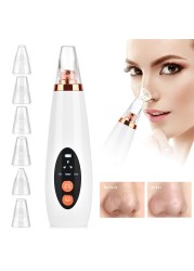 Facial Cleanser Blackhead Remover Deep Pore Acne Pimple Removal Vacuum Suction Diamond T Zone Beauty Facial Tool Household Spa