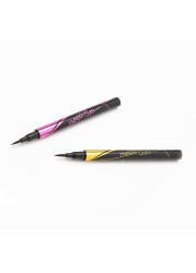 Ultimate Black/Brown Eyeliner Pen Small Gold Pencil Case Quick Drying Waterproof Long Lasting Eyeliner Liquid Eye Pencil Cosmetic