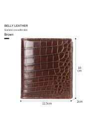 Men's wallet genuine crocodile skin short slim wallet 2022 special sale fashion brand bifold wallets male gifts