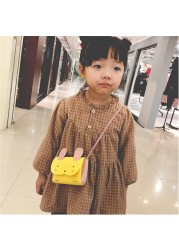 Girls PU Coin Purse Clutch Bag Cute Wallet Kids Rabbit Shoulder Bag Money Pouch Purse Kids Clutch Bag Baby Girls Wallet pochette