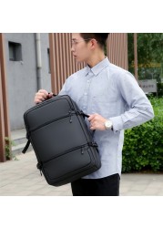 Large Capacity Business Men Backpacks Multifunctional Waterproof Male Bag USB Charging Leisure Bags For 15.6 Inch Laptop