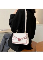 Xiuya Cute Crossbody Messenger Bag for Women New Female Shoulder Quilted Bag Purses Japanese Kawaii Heart Women Handbag 2021