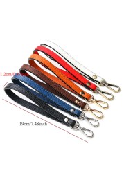 All-match mini bag belt purse belt women's wrist bag belt solid color women's simple handle purse belt bag replacement