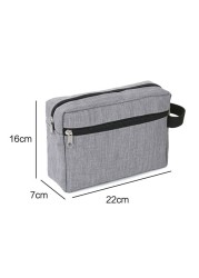 Travel Waterproof Oxford Cloth Toiletry Wash Storage Handbag Women Men Shaving Large Portable Shower Makeup Bag Handbag