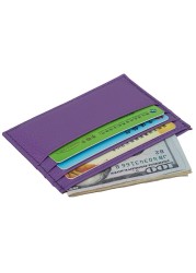 100% Genuine Cowhide ID Card Holder Candy Color Bank Credit Card Gift Box Multi Card Slot Slim