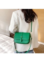 2022 New Women Crossbody Bags Solid Color Fashion PU Leather Women's Face Solid Color Shoulder Bag Female Messenger Bag