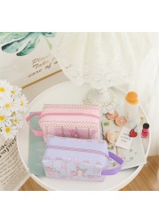 Disney cartoon large capacity women's cosmetic bag travel clutch multifunction large capacity durable PVC zipper storage bag