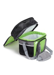 Double layer ice pack waterproof and leak-proof insulation bag multifunctional nylon cloth portable lunch bag fresh lunch box