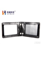 Genuine leather (cowhide) ID holder, ID card holder, vertical/horizontal airline ticket holder for airline crew