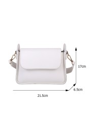 2022 Fashion Design Women Shoulder Bag Soft PU Leather Female Underarm Bags Solid Color Small Square Box Wide Strap Handbag