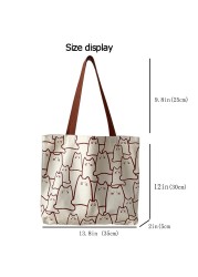 Women Bags Brand 2022 Shopper Bag Female Shopper Bag Women Shoulder Bag Shoppers Purse Designer Brand Japanese Style Cartoon Cute Small School Casual Fashion Eco-friendly Canvas Handbag