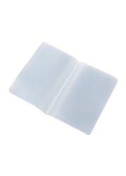 28GD Plastic PVC Clear Pouch Name ID Credit Card Holder Organizer Pocket Keeper