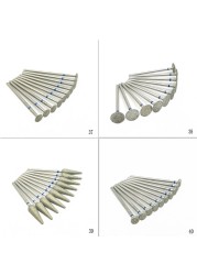 10pcs 2.35mm Shank Diamond Grinding Bur Drill Bits Sets for Dental Grinding Dental Polishing Burs