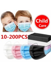 Disposable children face masks 3 ply protective kids mouth mask jetable breathing mask mascarillas quiurgicas gay niños