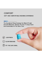 30/60pcs Anti-Snore Sleeping Earplugs Anti-noise Anti-noise Earplugs Soft Earplugs Set Tapones Oido Ruido Earplugs