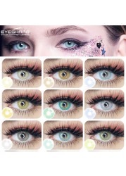 Eyeshire Colored Contact Lenses 1 Pair Natural Tinted Multicolor Beauty Pupil Yearly Contactlen For Eyes Cosmetics Makeup Contacts