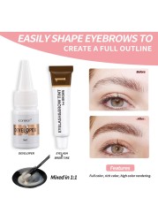 ECONEXEL New Eyelash Eyebrow Dye Tint Kit Professional Lash Lifting Eyebrow Dyeing Mascara Make Up Setting