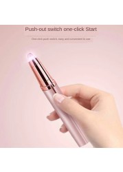 Women Electric Eyebrow Trimmer Usb Rechargeable Eye Brow Epilator Mini Lipstick Shaper Shaver Painless Shaving Face Hair Remover