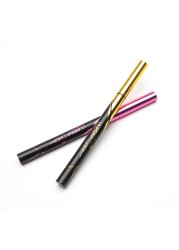 1pc Black/Brown Mini Eyeliner Gold Pen Quick-drying Eyeliner Waterproof Lasting No Blooming Liquid Eyeliner Pen TSLM1