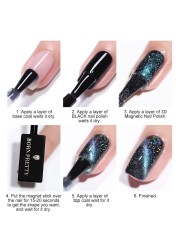 Cat Magnetic Nail Polish Gel Varnish Magic Chameleon Effect Nail Art Polish Magnetic Multicolor Polish Maquiagem Gel Nail Set