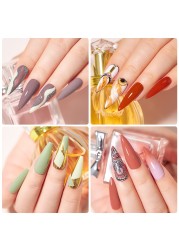 Mtssii 25/60pcs Color Gel Nail Polish Set Glitter Sequins Gel Soak Off UV Gel Semi Permanent Base and Top Coat Nail Art Gel Kits