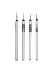 7/9/11/15mm 1pc Nail Art Brush Acrylic Nail Liner Brushes French Nail Lines Stripe Flower Painting Drawing Pen Manicure Tool