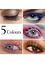 12 Colors Color Eyelash Mascara Thick Curling Long Lasting Extension Make Up White Eyelashes Party Extension Mascara Cosmetics