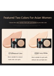 Images BB Air Cushion CC Cream Foundation Concealer Mushroom Head Whitening Waterproof Brighten Face Base Tone Korean Makeup