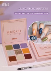 9 Colors Solid Nail Gel Nail Salon Polishing Gel Semi Permanent Varnish Mix Nail Gel For Nail Art