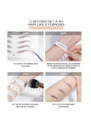 O.TW O.O 3D Simulation Eyebrow Stickers Waterproof Like Eyebrow Hair Makeup Easy to Wear Long Lasting Natural Eyebrows Tattoo Sticker