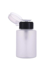 D2TA 150ml Empty Retractable Pump Refillable Bottle for Nail Polish Remover