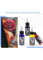 30ml/Bottle Professional Tattoo Pigment Permanent Ink Tattoo Painting Supply For Body Beauty Tattoo Art Tattoo Ink