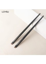 Loebig 1/2pcs Blade Makeup Brushes Thin Angled Eyebrow Flat Brush Fine Eyeliner Brush Professional Liner Eyebrow Beauty Makeup Tools