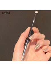 Loebig New Concealer Makeup Brushes T301 Double Ended Soft Sponge Wool Fiber Powder Concealer Cosmetic Blending Fine Brush Set