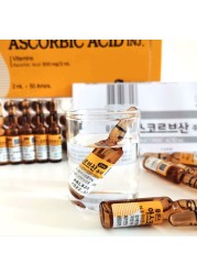 Korea Original Vitamin C Hyaluronic Acid Anti Aging Freckle Skin Whitening Serum Ampoule For Mesotherapy Dr Pen Microneedle Treatment