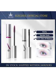 4 Color Thick Mascara Curling Lengthening Eye Lashe Waterproof Long Lasting Blue Pink Brown Quick Dry Mascara Eyes Makeup TSLM1