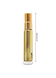 D2TA 10ml UV Plating Glass Refillable Perfume Bottle Empty Cosmetic Spray Bottles Portable Travel Sub-bottle Container