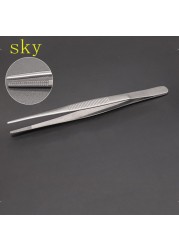 Stainless Steel Forceps Straight Head Elbow Accessories Forceps Tissue Forceps With And Without Hook With And Without Teeth