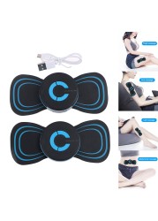 Portable Neck Massager Mini Electric Comfortable Intelligent Massage Cervical Meridian Stickers Massager Muscle Pain Relief