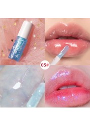 PNF Pearlescent Mini Moisturizing Glass Lip Gloss with Clear Shiny Clear Lip Gloss