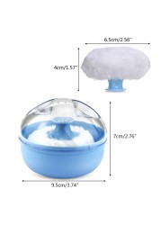 Portable Baby Soft Body Talc Powder Puff Sponge Container Box Useful Supplies