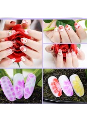 MSHARE Blooming Gel Blossom Soak Off UV Flower Watercolor Smudge Bubble Smoke Ink Effect Nail Polish Lacquer 10ml in Bottle