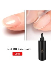 Mshare Easy UV Peel Off Base Coat Gel Long Wear Manicure Nail Polish Nail Art No Wipe Top Coat Lacquer Enamel Semi Permanent