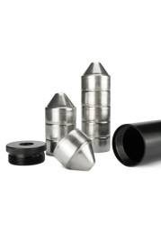 1.7x10''l, 1.45x7''l, 1.05x7''l, 1.05x6''l Cone Cups Stainless Steel Solvent Cleaning Tube With End Caps 1/2x28+5/8x24 .22 308 9mm