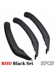 RHD Car Interior Passenger Door Left Right Pull Handle Leather Exterior Cover Trim Replacement For BMW X3 X4 F25 F26 2010-2016