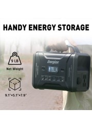 Energizer Portable Power Station 300W / 320Wh Solar Generator Fast Charging by LiFePO4 External Batteries Emergency PPS320