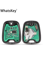 Whatskey 2 Buttons 433Mhz Remote Car Key For Peugeot 307 206 407 Partner Citroen C1 C2 C3 VA2/HU83 Blade With ID46 PCF7961 Chip